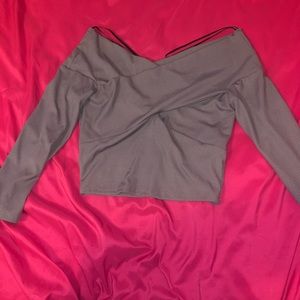 NWOT Gray Top